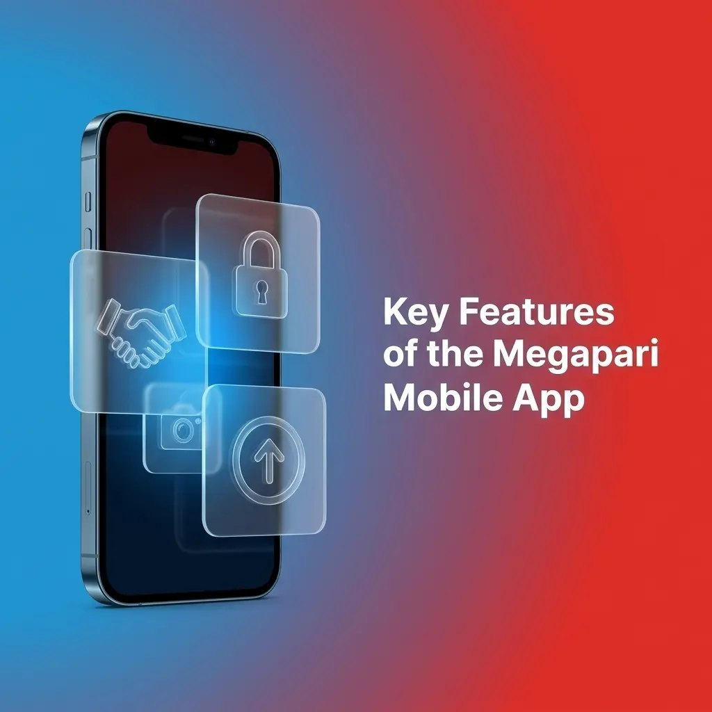 Megapari mobile app features including BDT support, bKash payments, 5000+ games, and fast withdrawals for Bangladesh users