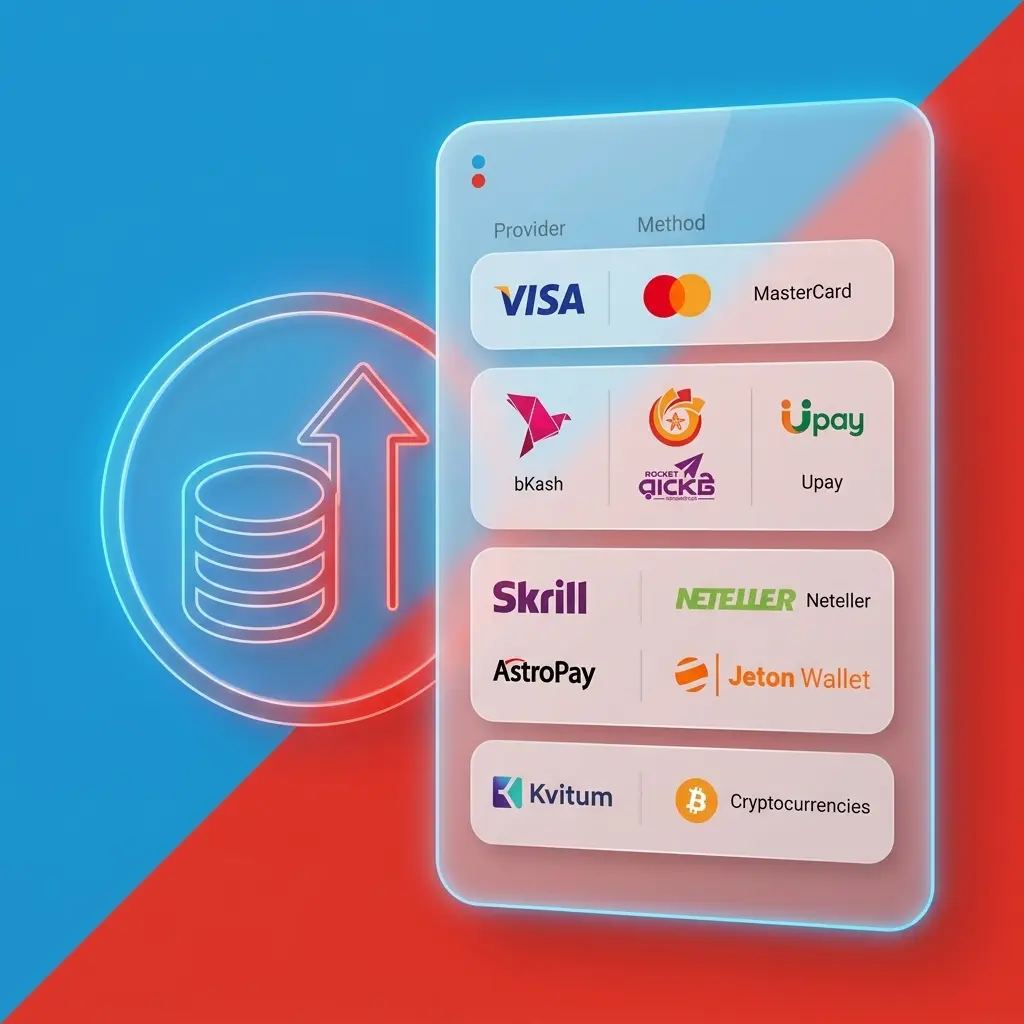 Megapari deposit methods for Bangladesh players including bKash, Nagad, Rocket, Visa, crypto and more in BDT