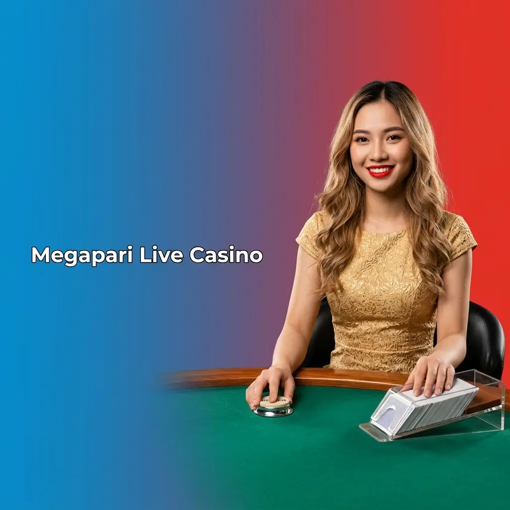 Megapari Live Casino with HD video stream dealers hosting Baccarat, Blackjack, Roulette, Teen Patti, and Game Shows