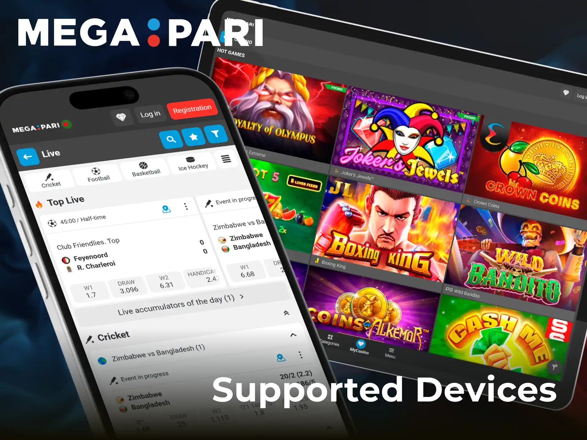 Check the list of supported iOS devices to install the Megapari App.